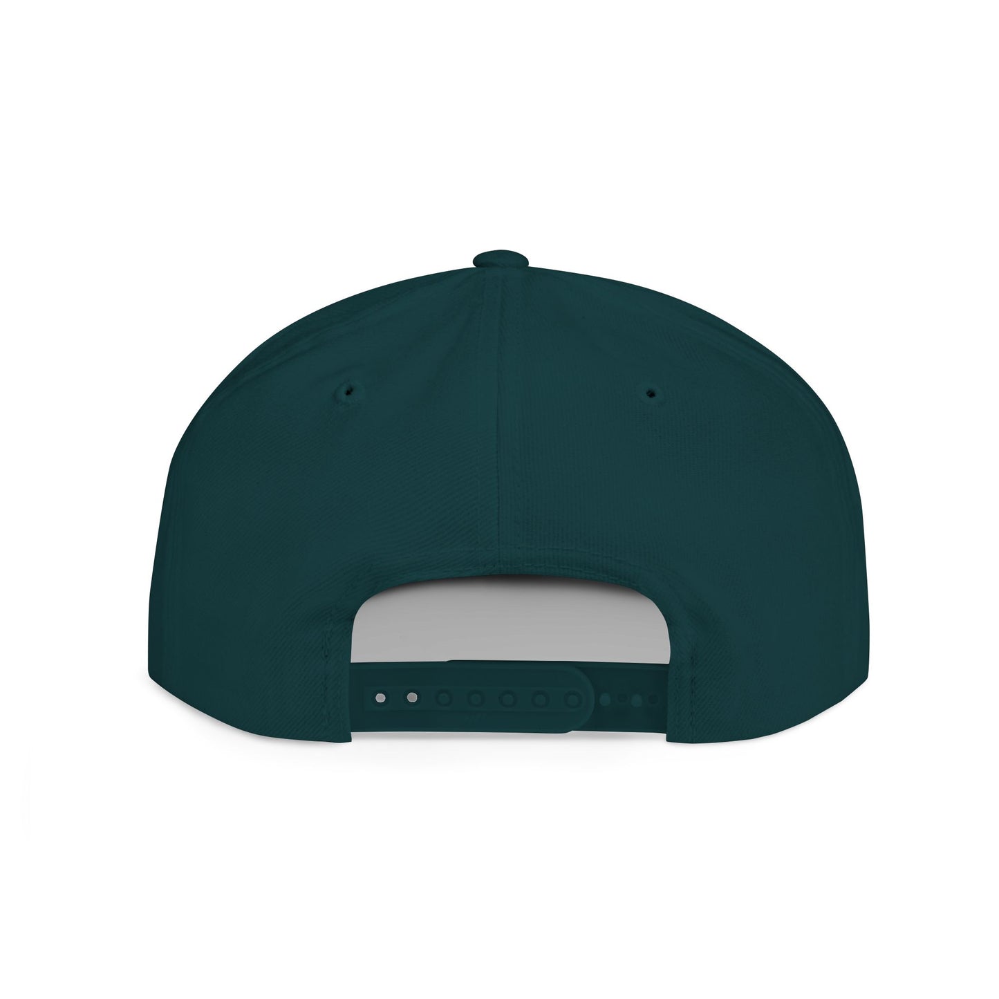 Flat Bill Snapback Hat - 684 Samoa - White & Gold Embroidery - AU/NZ/USA