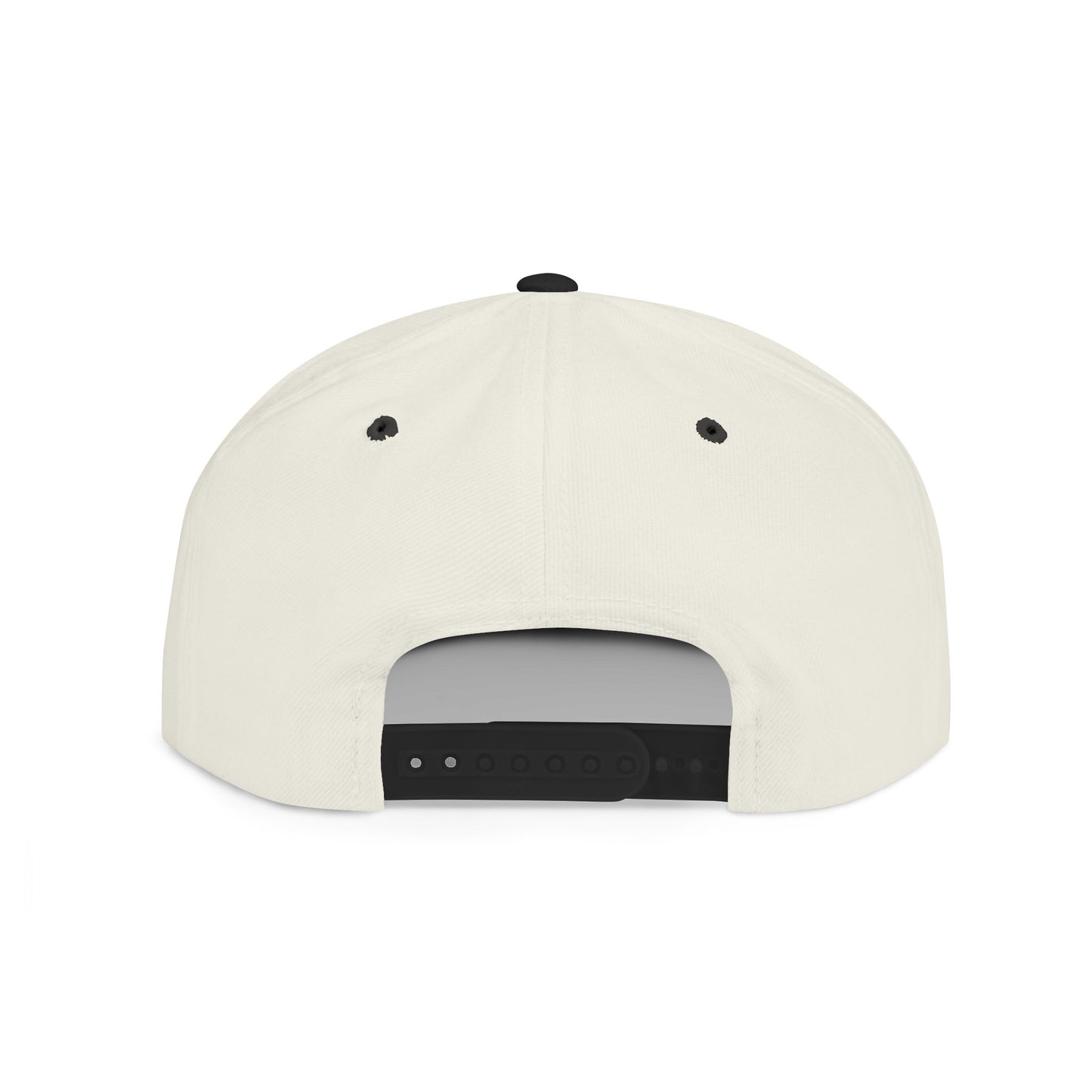 Flat Bill Snapback Hat - 684 Samoa - White & Gold Embroidery - AU/NZ/USA