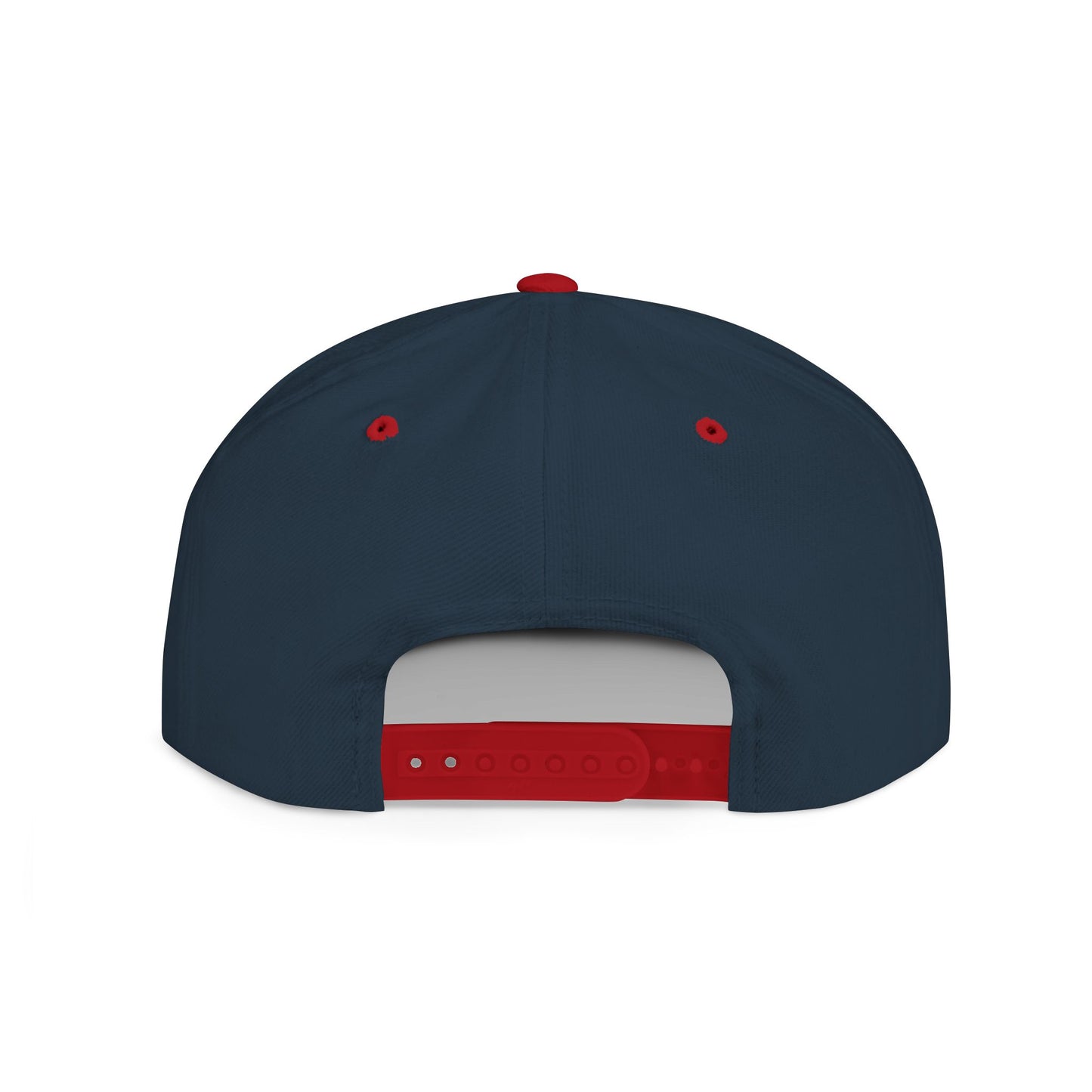 Flat Bill Snapback Hat - 684 Samoa - White & Gold Embroidery - AU/NZ/USA