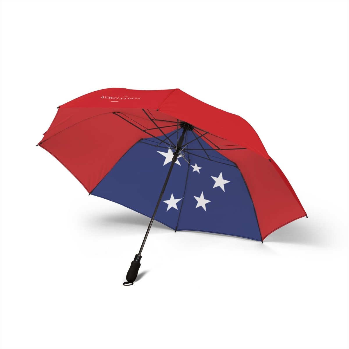 Artsadd PasifikaOne umbrella featuring Samoan flag design, 48-inch (122cm) size with vibrant colors and detailed flag pattern.