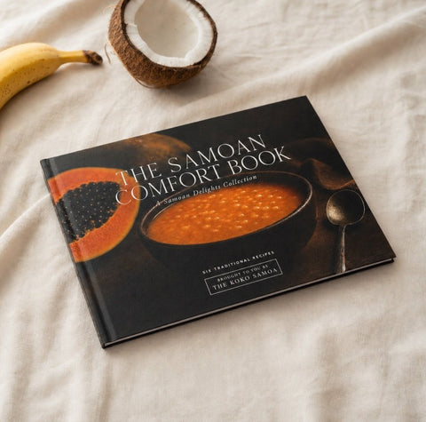 Hardcover Keepsake - The Samoan Comfort Book: 6 Samoan Recipes - AU/NZ/USA