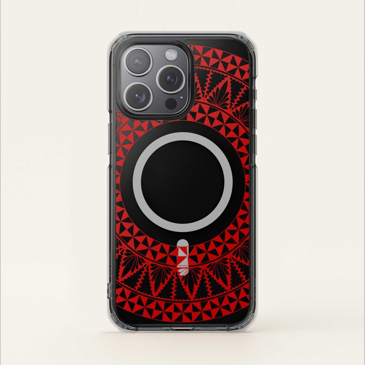 PasifikaOne MagSafe iPhone ClearCase - Tongan Redleaf - AU/NZ/USA - The Koko Samoa