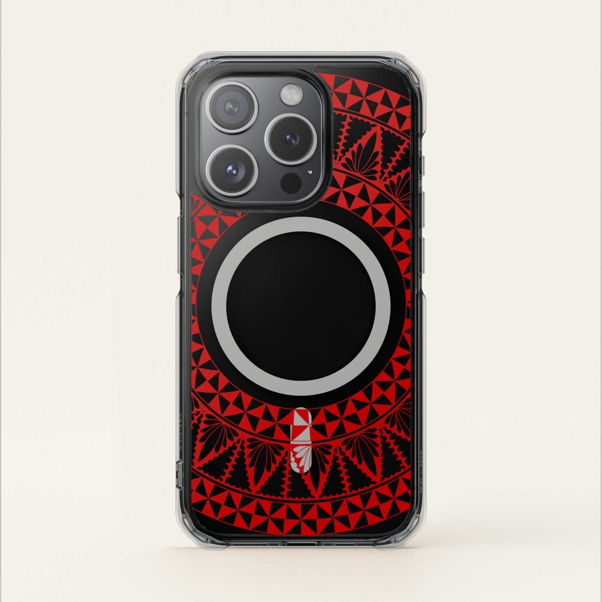 PasifikaOne MagSafe iPhone ClearCase - Tongan Redleaf - AU/NZ/USA - The Koko Samoa