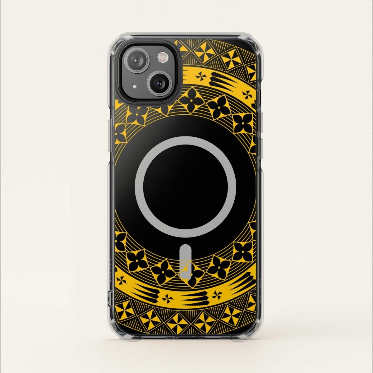 PasifikaOne MagSafe iPhone ClearCase - Tongan Yellow - AU/NZ/USA - The Koko Samoa