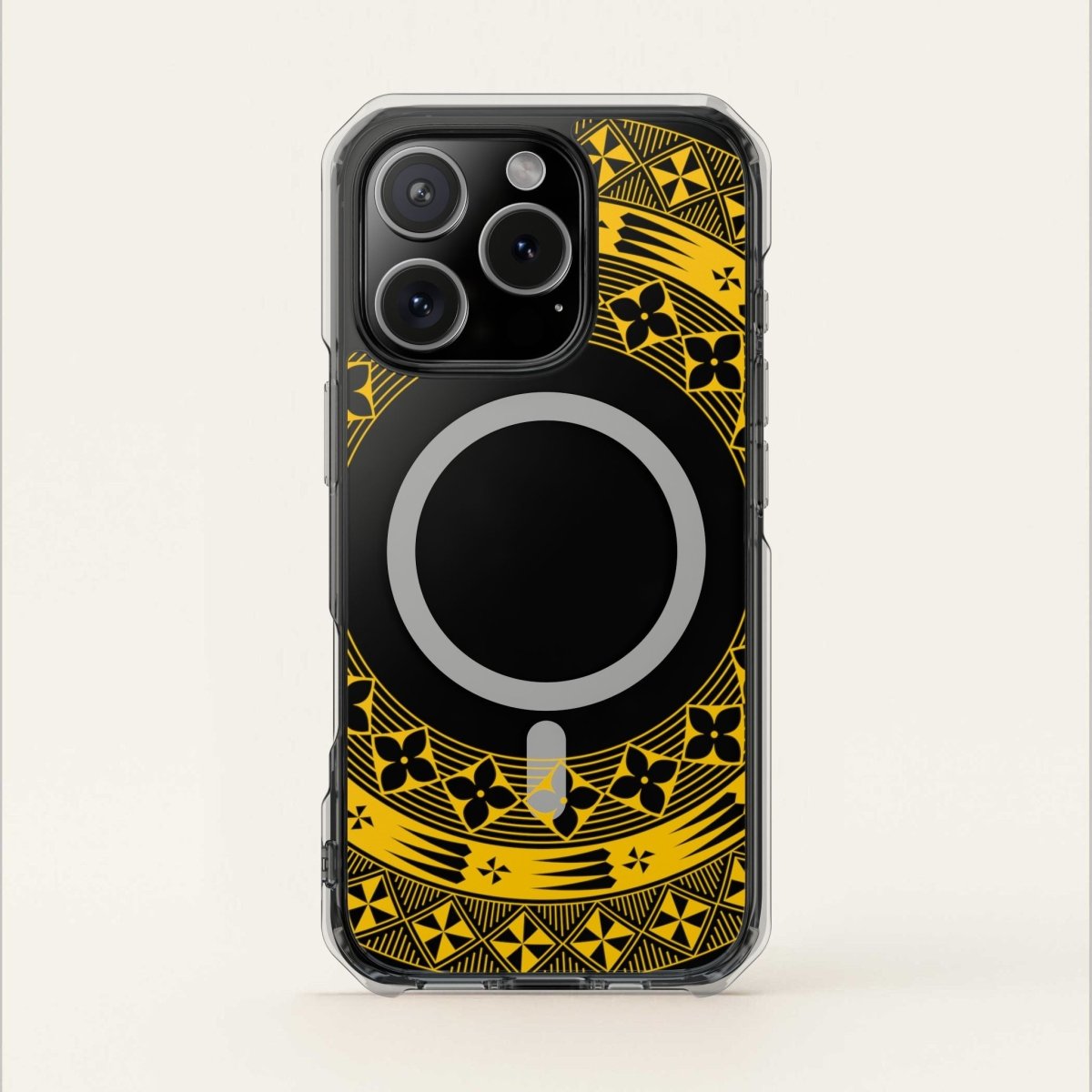 PasifikaOne MagSafe iPhone ClearCase - Tongan Yellow - AU/NZ/USA - The Koko Samoa