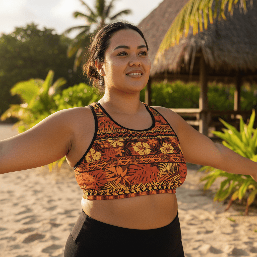 FYBY Seamless Sports Bra Poutasi in black, lightweight and supportive with a smooth fit, ideal for active wear and workout sessions.