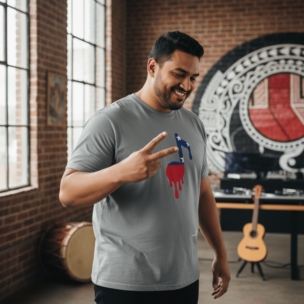 Unisex soft tee by Monster Digital featuring Samoan Note design, casual fit, with a soft fabric and vibrant print.