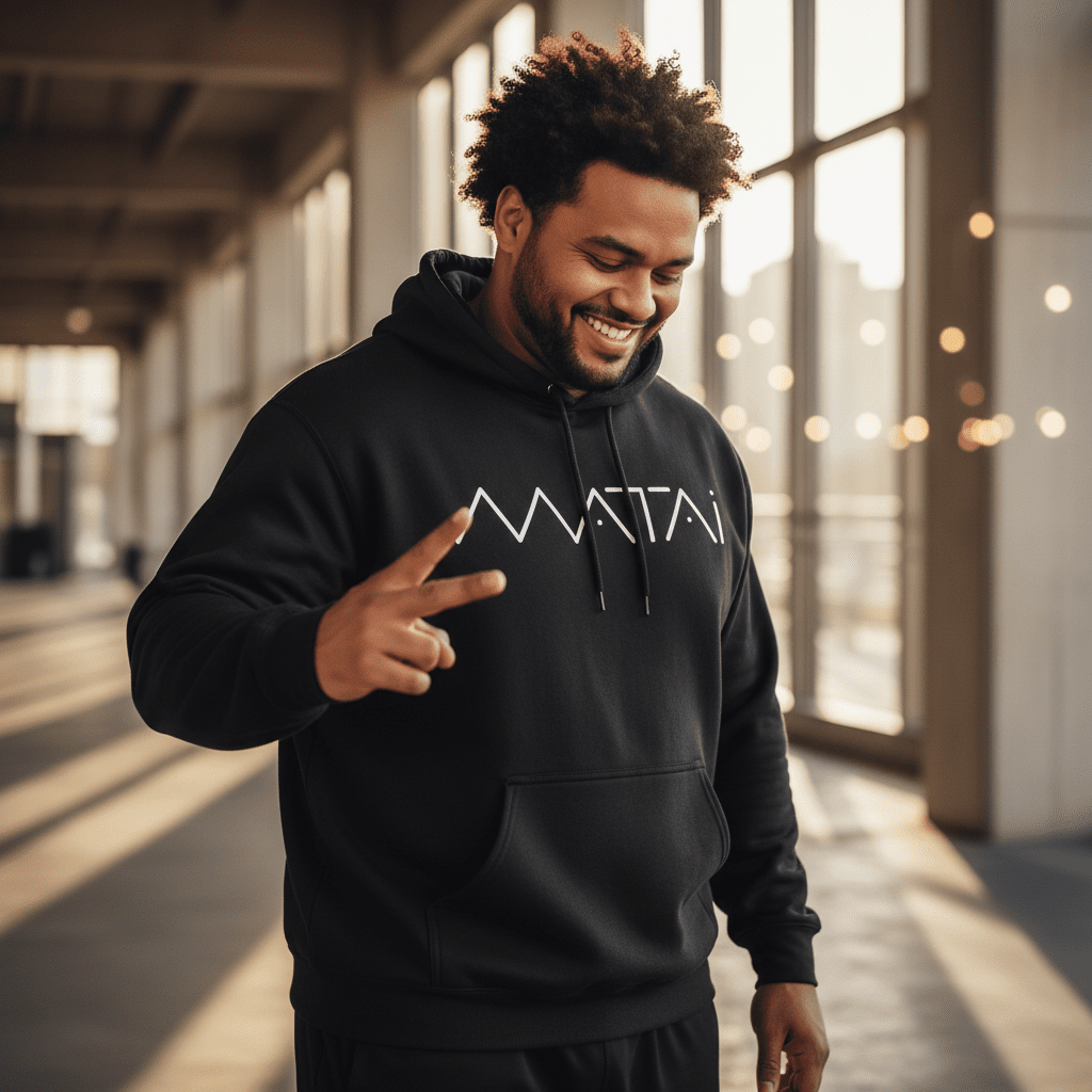 Black IslandHeavy™ Hoodie Matai featuring a comfortable fit and stylish design, perfect for casual wear in AU/NZ.