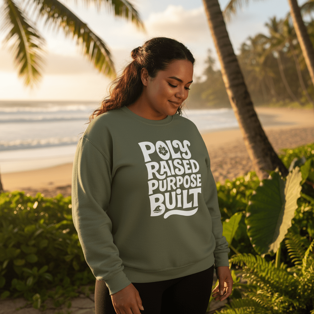 Unisex Heavy Sweatshirt - Poly Raised - AU/NZ/USA - The Koko Samoa