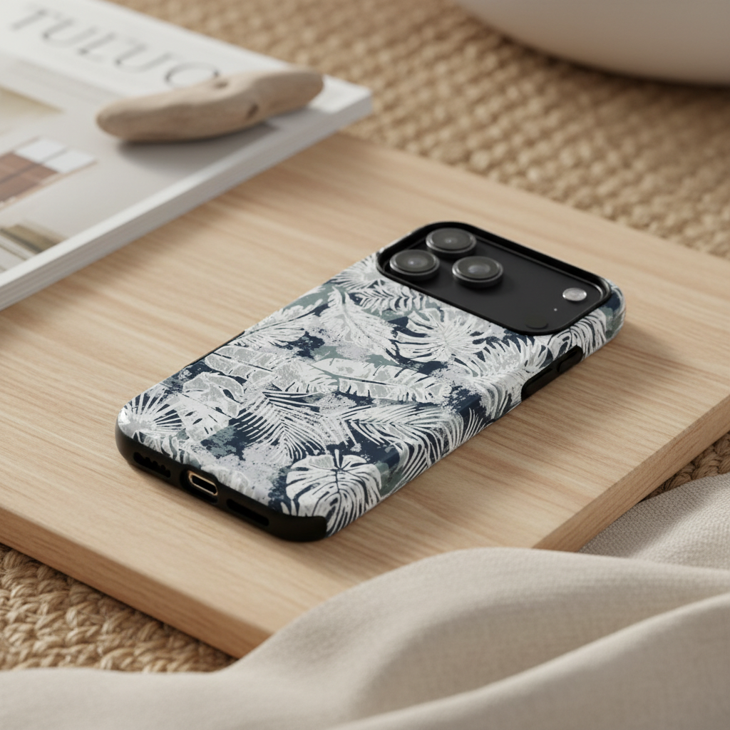 WOYC iPhone Tough Phone Case in Tiavi Mist for iPhone 17, glossy protective case with rugged design for AU, NZ, and USA.