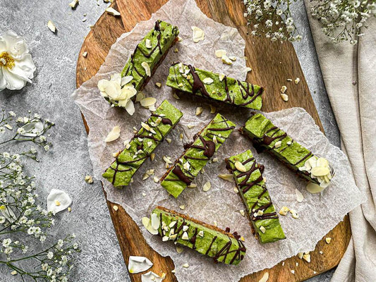 Cacao and Matcha Bars - The Koko Samoa