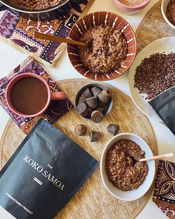 Champorado With Tablea Recipe (Chocolate Rice) - The Koko Samoa