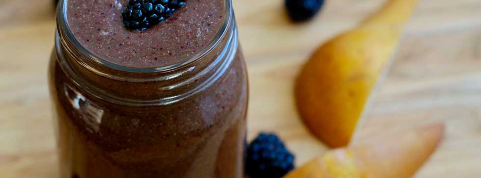 Pear Blackberry Smoothie Recipe - The Koko Samoa