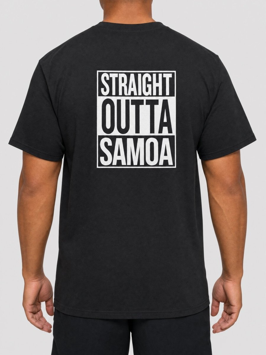 Unisex tee reading Straight Outta Samoa