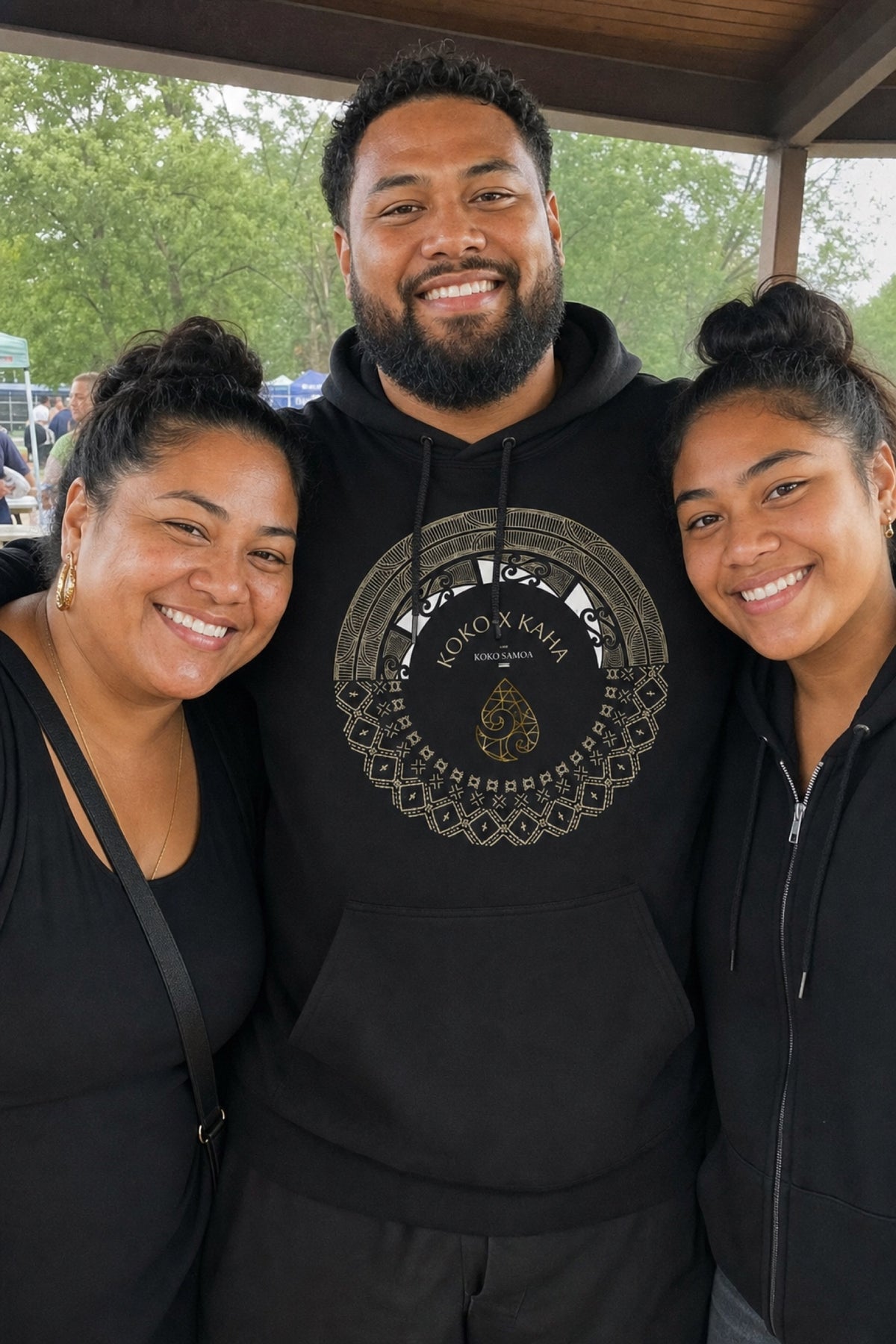 Island Hoodie™ Aotearoa Samoa by The Print Bar, showing a stylish hoodie with island-inspired design and vibrant colors.