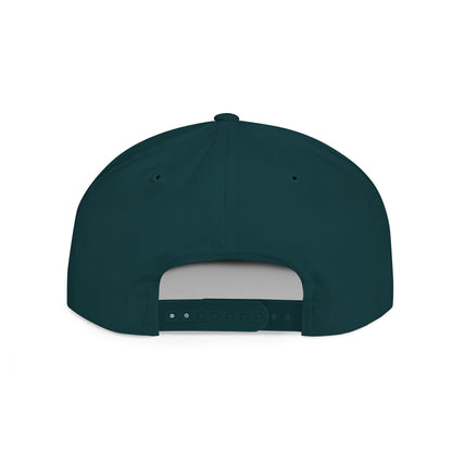 Flat Bill Snapback Hat - 684 Samoa - White & Gold Embroidery - AU/NZ/USA
