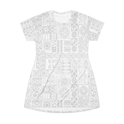 T-Shirt Dress - White Sunday - AU/NZ/USA