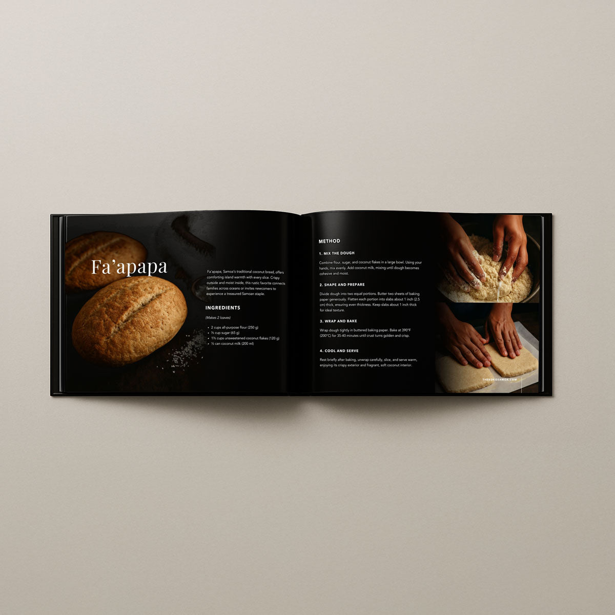 Hardcover A4 - Samoan Delights: 12 Samoan Recipes Cookbook - Vol 2 - AU/NZ/USA