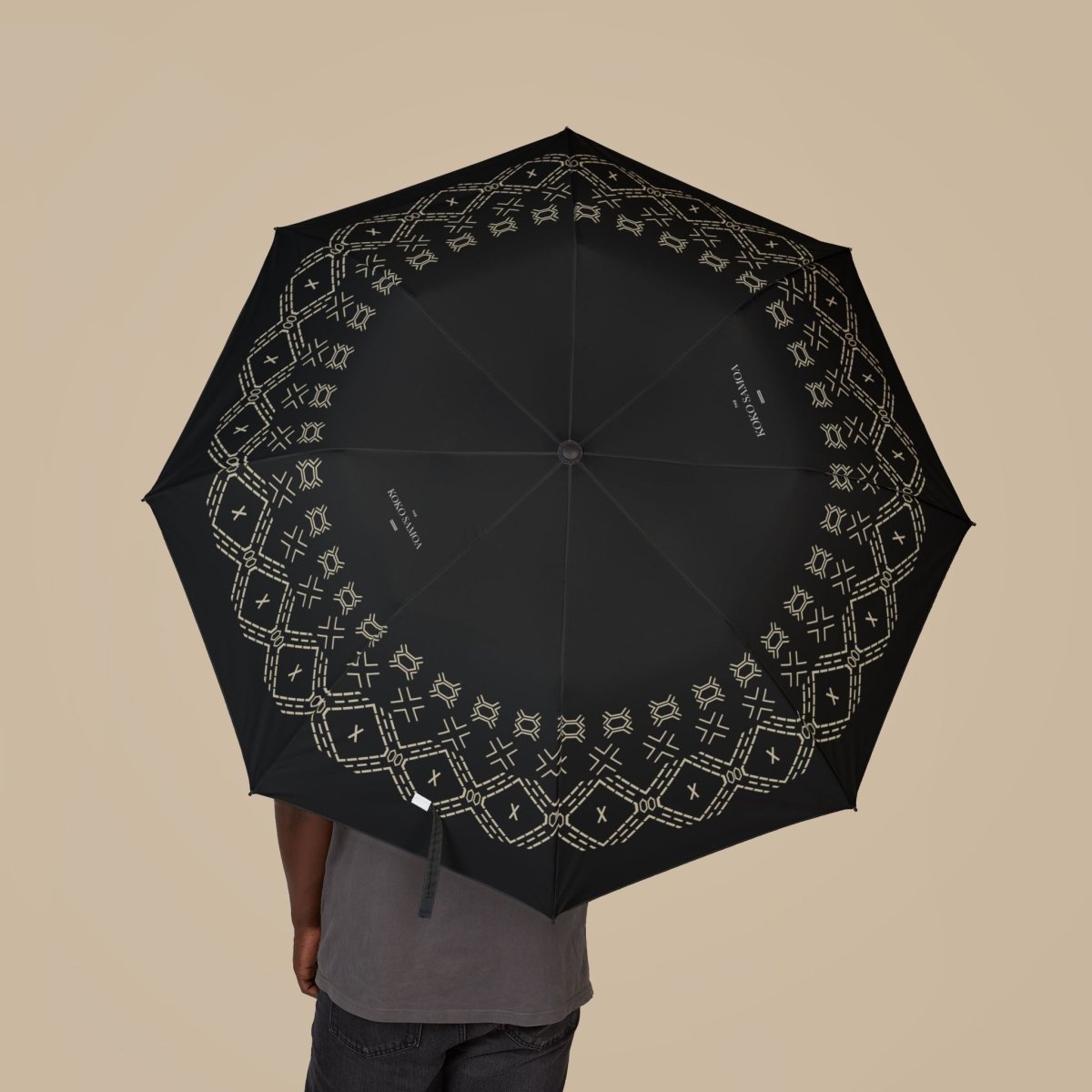Artsadd PasifikaOne Malu umbrella, 48-inch (122cm) size, colorful Polynesian design, rain protection umbrella for AU/NZ.