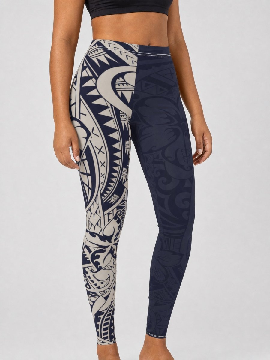 Casual Leggings - Blue Bloom - AU/NZ/USA