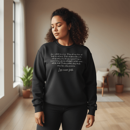 Champion Unisex Sweatshirt - Love Never Fails - AU/NZ/USA - The Koko Samoa