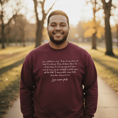 Champion Unisex Sweatshirt - Love Never Fails - AU/NZ/USA - The Koko Samoa