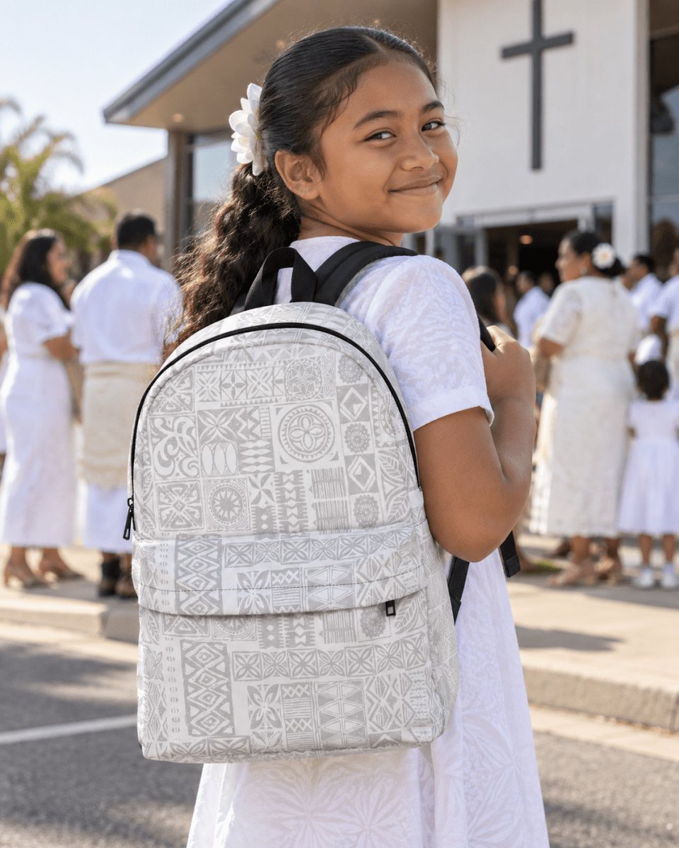 Classic Backpack - White Sunday - The Koko Samoa