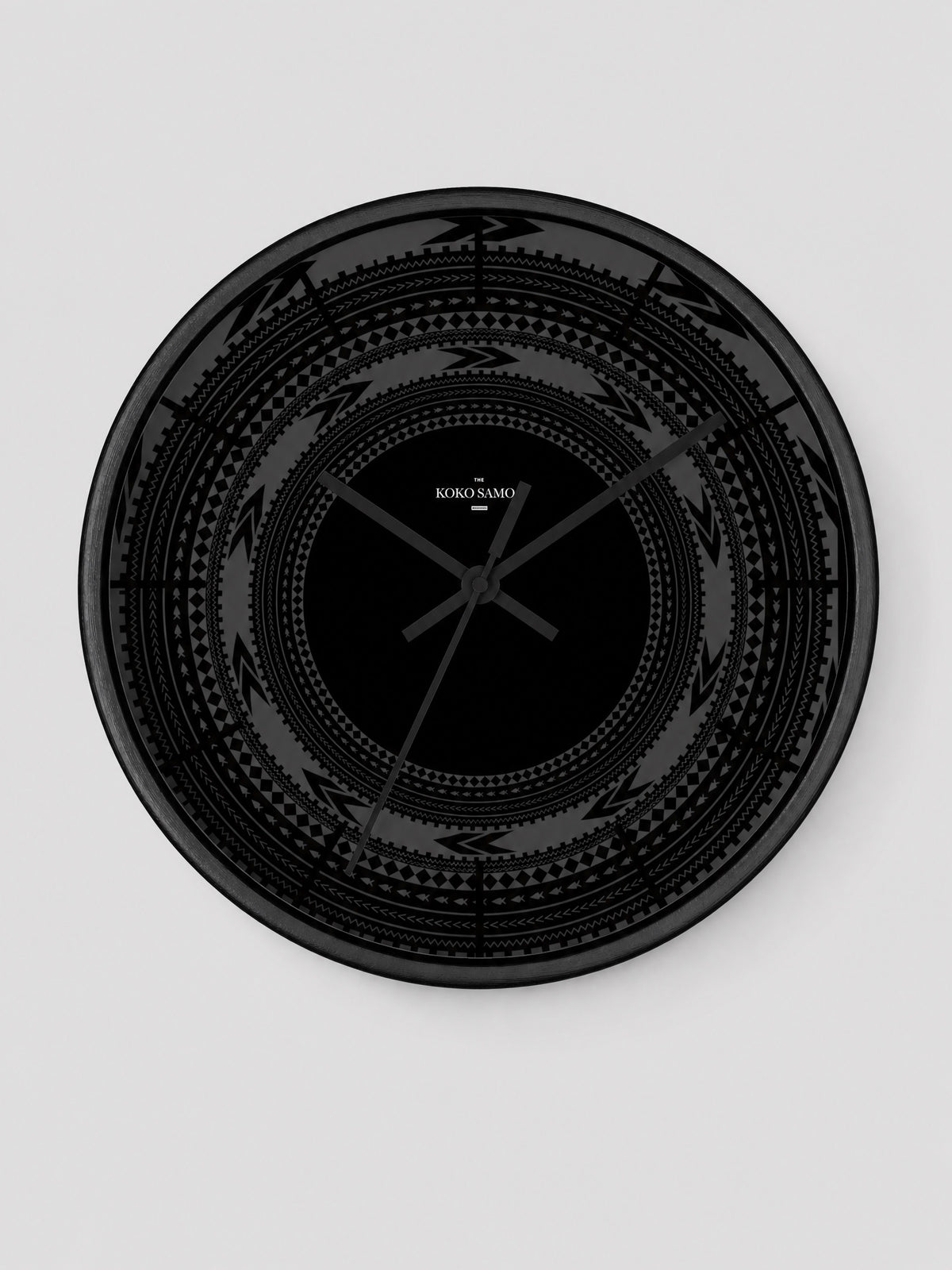 Wall Clock 10"/25cm  - Black Pe'a - AU/NZ/USA