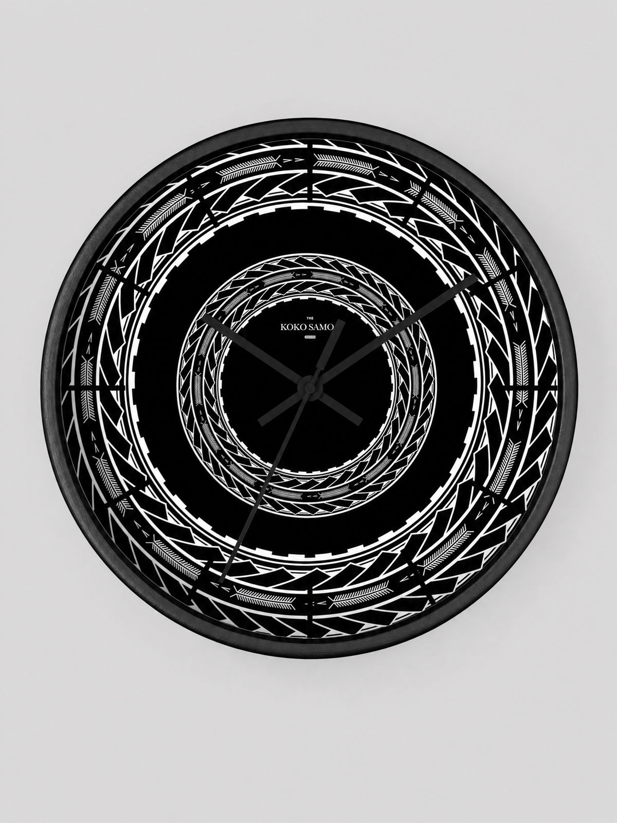 Wall Clock 10"/25cm - Samoan Arrows - AU/NZ/USA