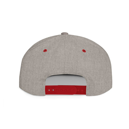 Flat Bill Snapback Hat - 685 Samoa - White & Red Embroidery - AU/NZ/USA - The Koko Samoa