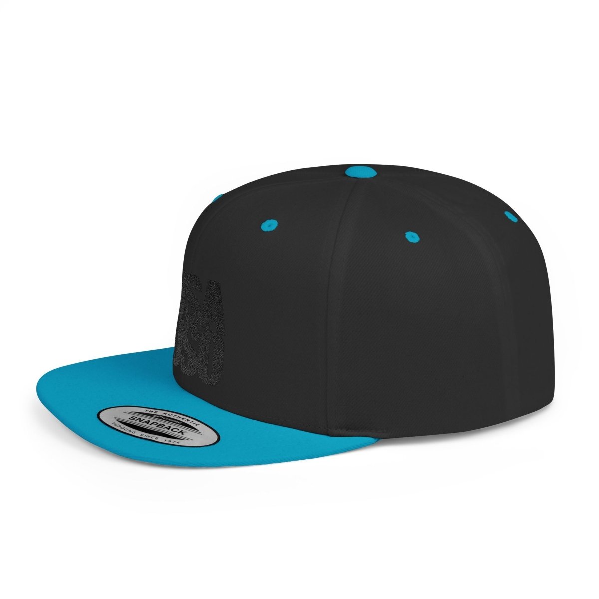 Flat Bill Snapback Hat — USA USO - Black Embroidery - AU/NZ/USA - The Koko Samoa