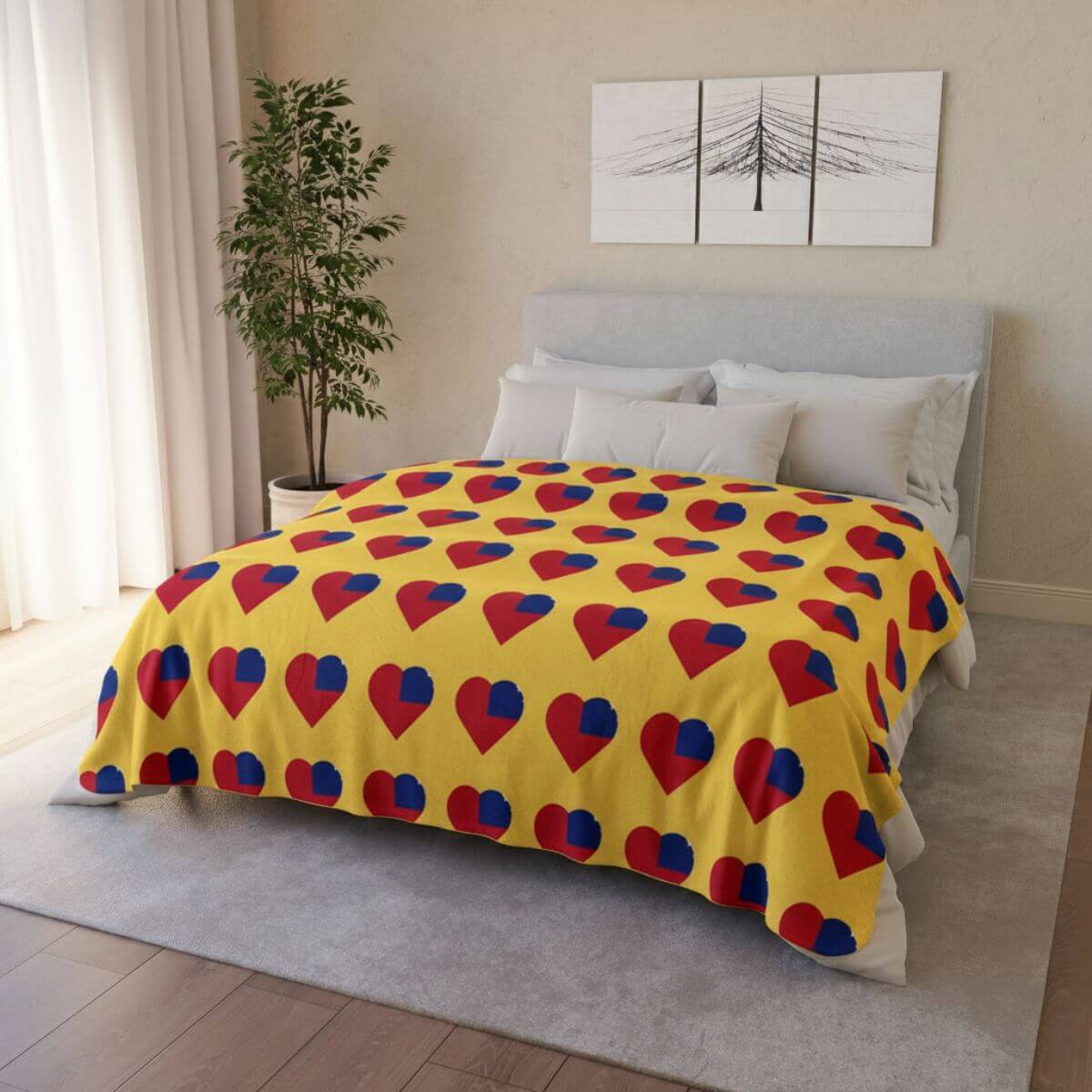 Fleece Sherpa Blanket - Samoan Flag - AU/NZ/USA - The Koko Samoa