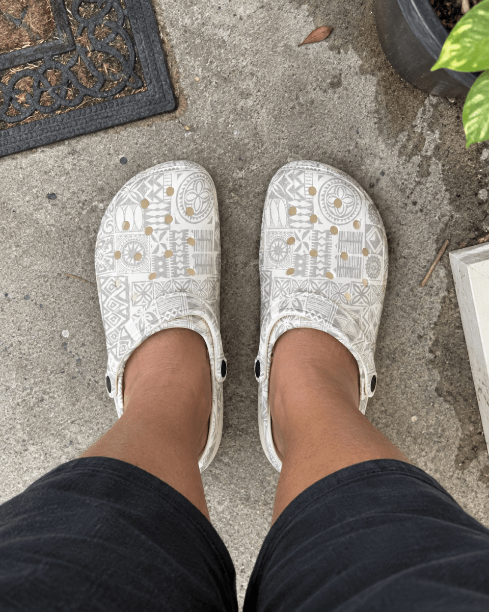 Foam Clogs - White Sunday - The Koko Samoa