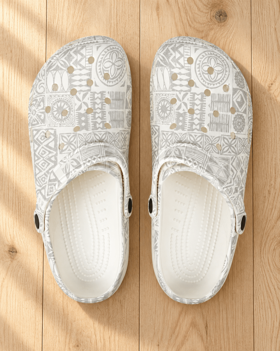 Foam Clogs - White Sunday - The Koko Samoa