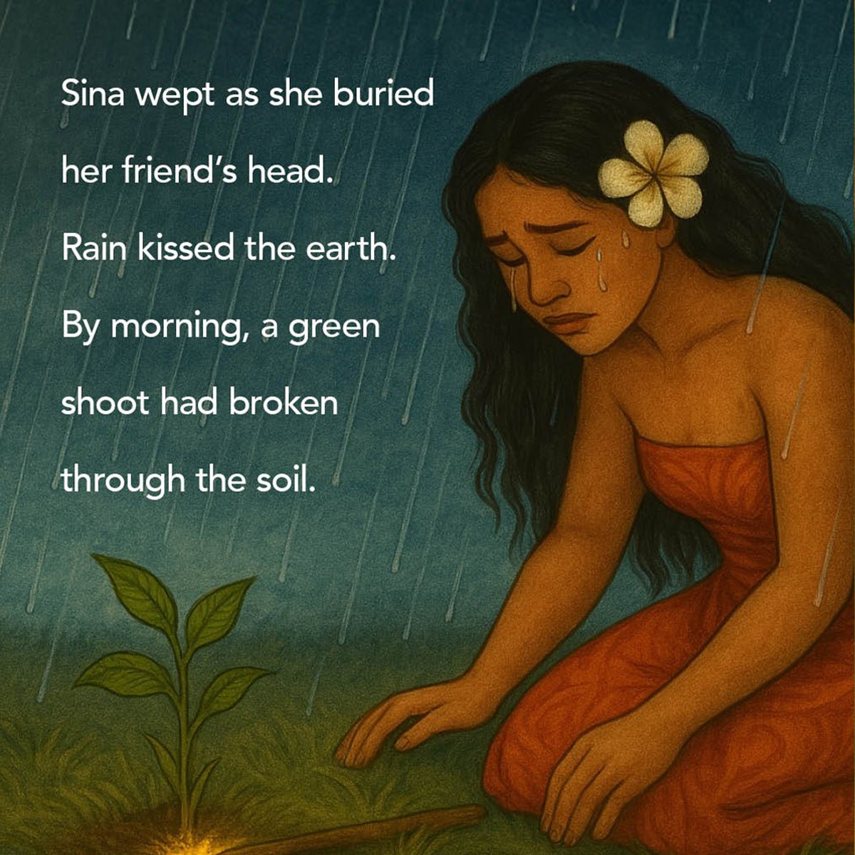 E-Book titled Sina and The Eel by The Koko Samoa, showcasing colorful cover art featuring the story's characters.