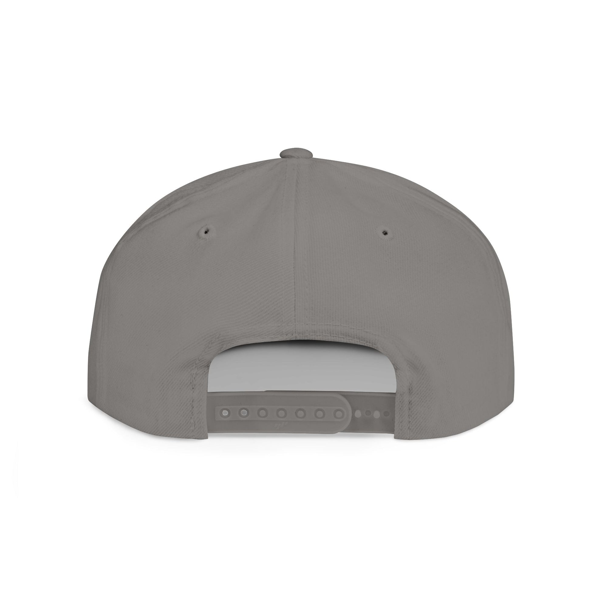 Black flat bill snapback hat by Fulfill Engine with white USA USO embroidery, featuring a stylish and adjustable design.
