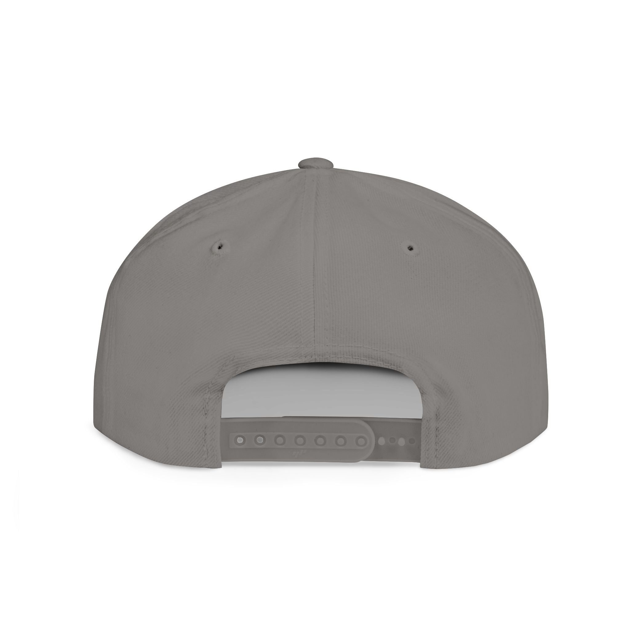 Black flat bill snapback hat by Fulfill Engine with white USA USO embroidery, featuring a stylish and adjustable design.