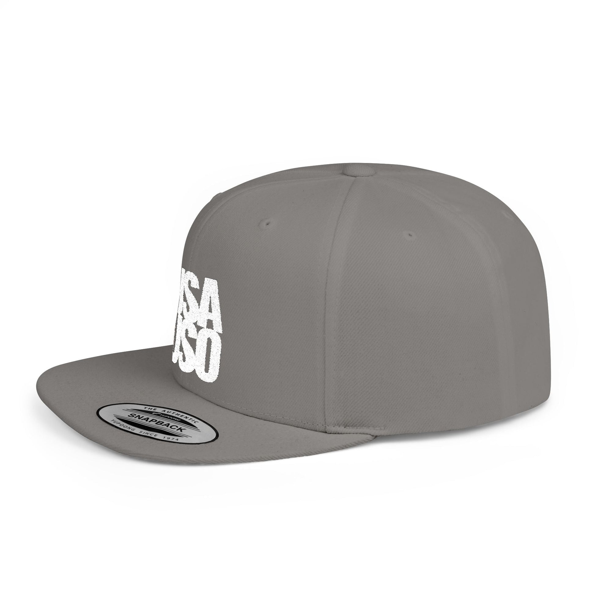 Fulfill Engine white embroidery flat bill snapback hat with USA USO design, adjustable black hat for men and women.