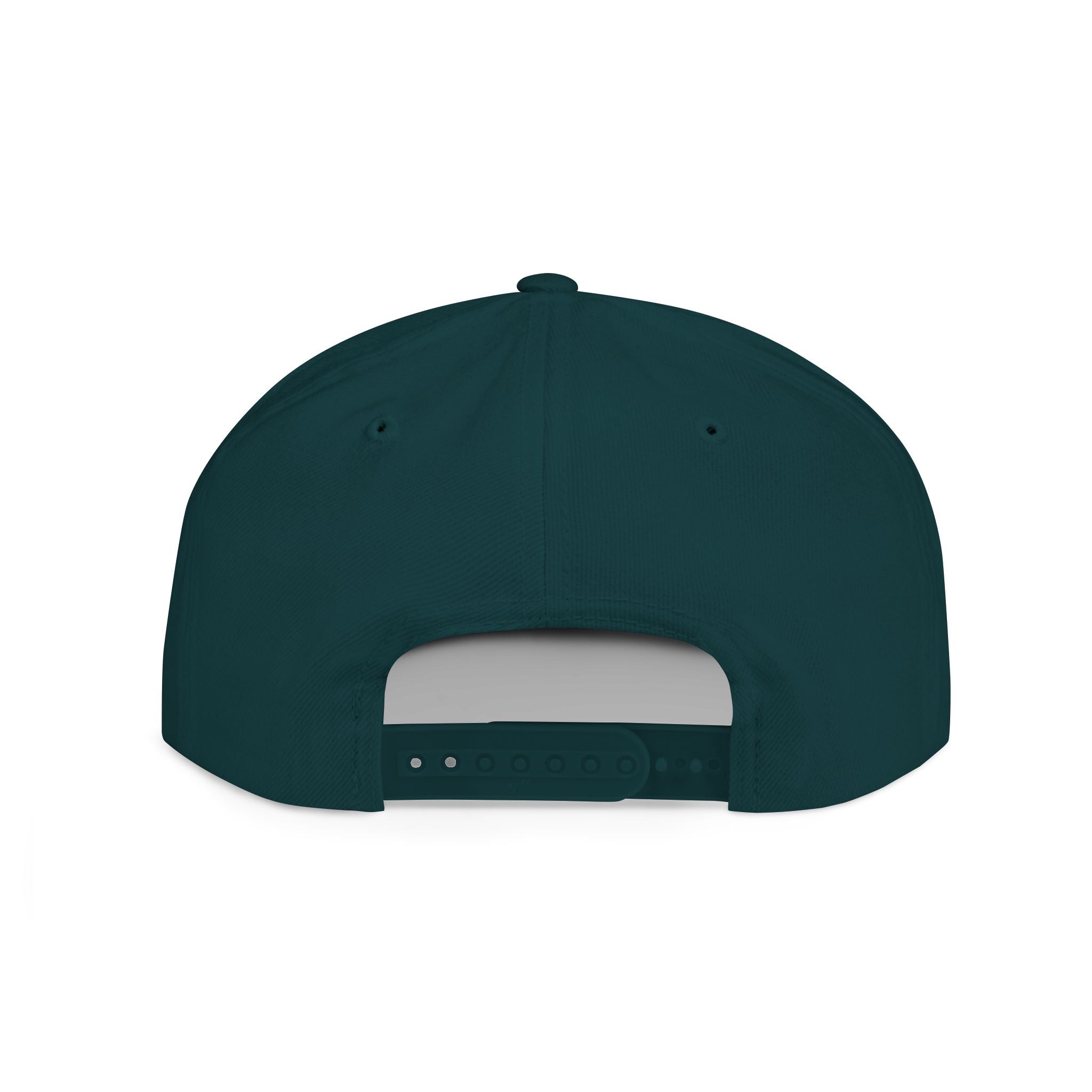 Black flat bill snapback hat by Fulfill Engine with white USA USO embroidery, one size, designed for AU, NZ, and USA.