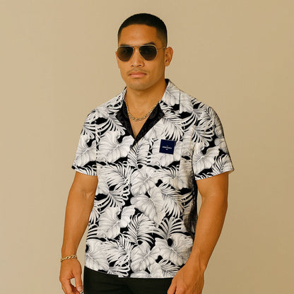 KoaTech™ - Hawaiian Button - Down Shirt - Falealili Shades - AU/NZ/USA - The Koko Samoa