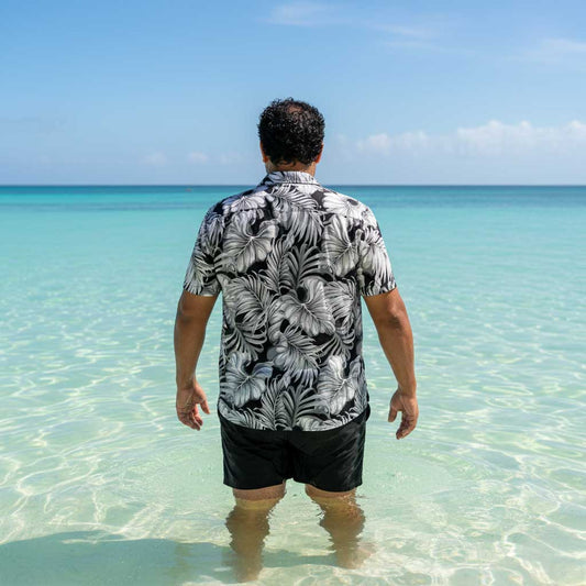 KoaTech™ - Hawaiian Button - Down Shirt - Falealili Shades - AU/NZ/USA - The Koko Samoa