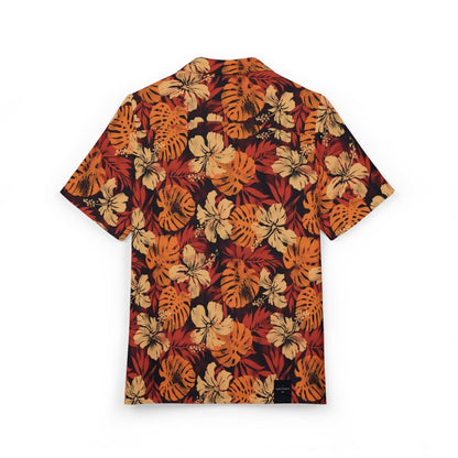 KoaTech™ - Hawaiian Button - Down Shirt - Lalomanu Ember - AU/NZ/USA - The Koko Samoa