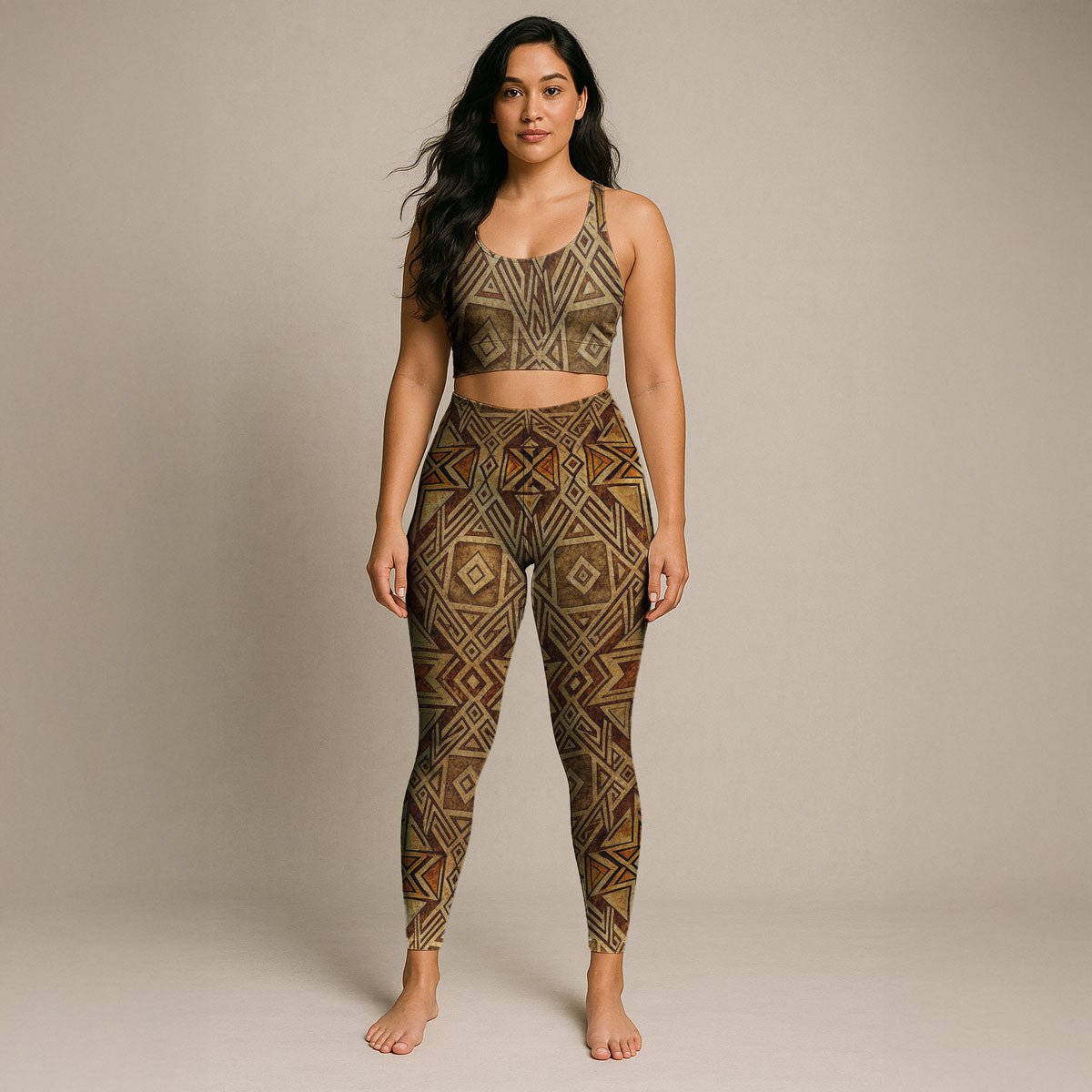 IslandFlex Mid - Rise Leggings - Earthline - AU/NZ/USA - The Koko Samoa