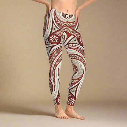 IslandFlex Mid - Rise Leggings - Firecrest - AU/NZ/USA - The Koko Samoa