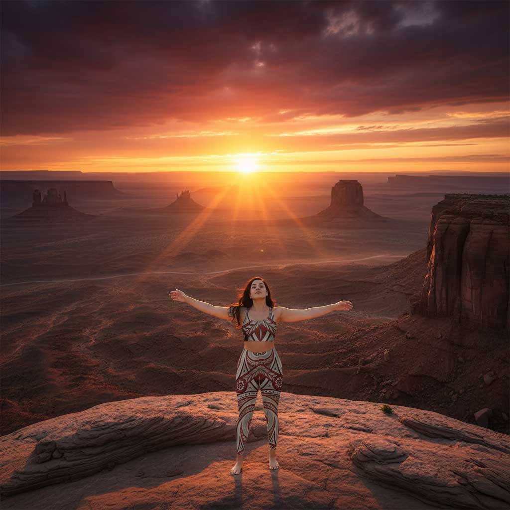 IslandFlex Mid - Rise Leggings - Firecrest - AU/NZ/USA - The Koko Samoa