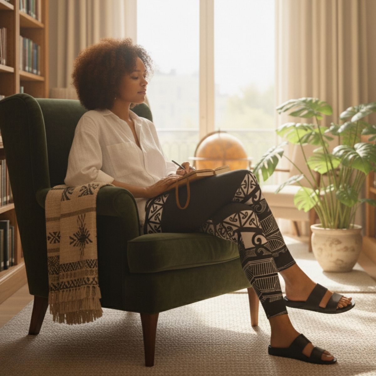 PasifikaOne Mid - Rise Leggings - Māori - AU/NZ/USA - The Koko Samoa