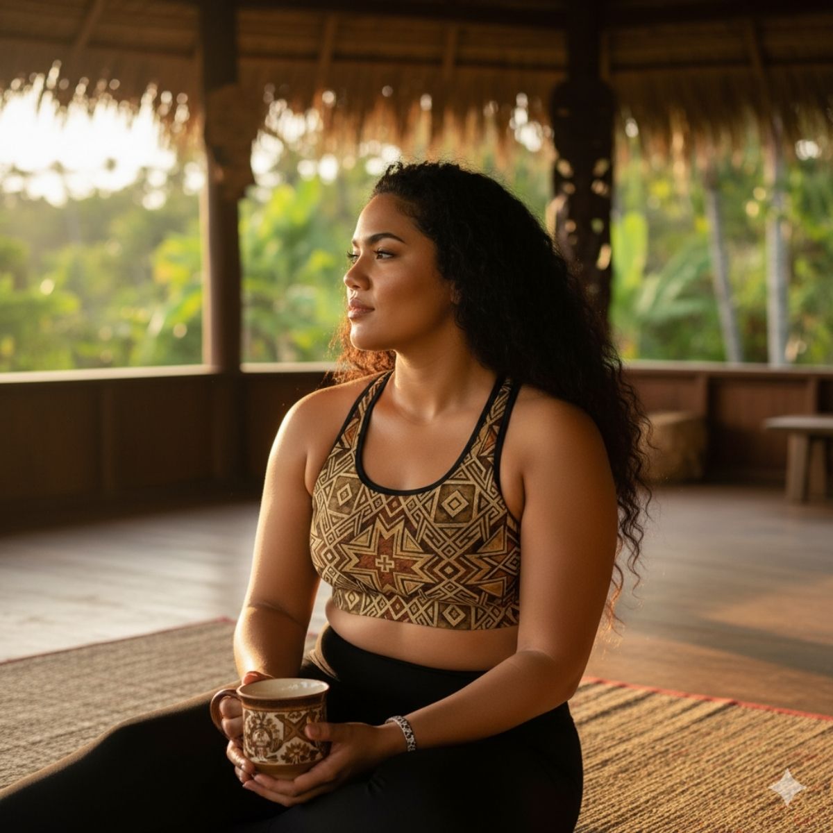 Islandflex Seamless Sports Bra - Earthline - AU/NZ/USA - The Koko Samoa