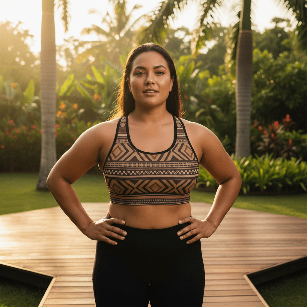 Seamless Sports Bra - Siapo - AU/NZ/USA - The Koko Samoa