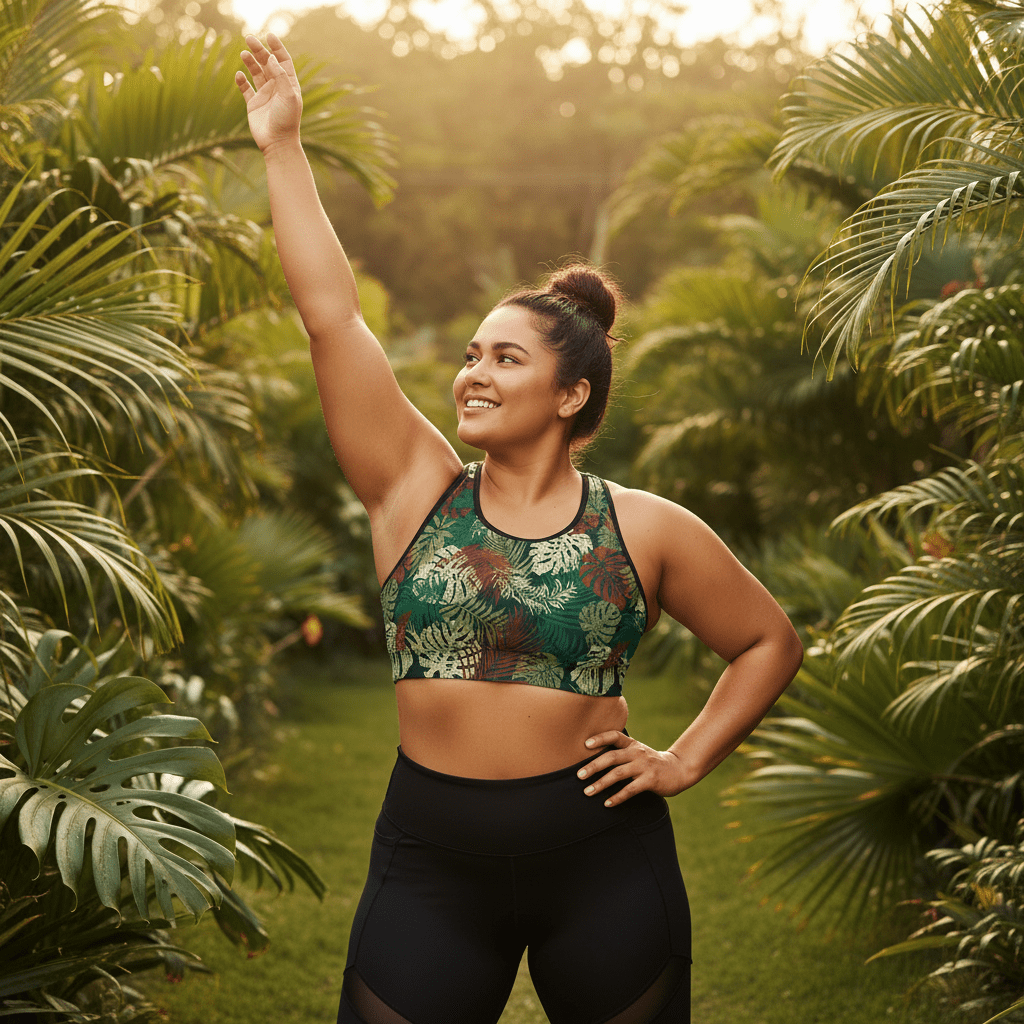 Black seamless sports bra by FYBY with green Tafatafa design, showing stretch fabric and supportive fit for active wear.