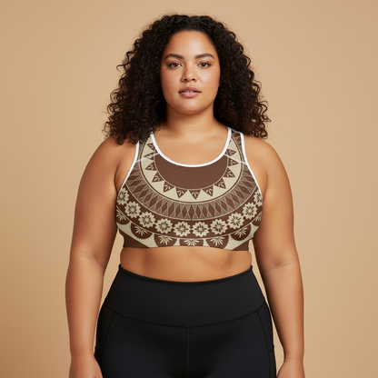 Seamless Sports Bra - Fiji Brown - AU/NZ/USA